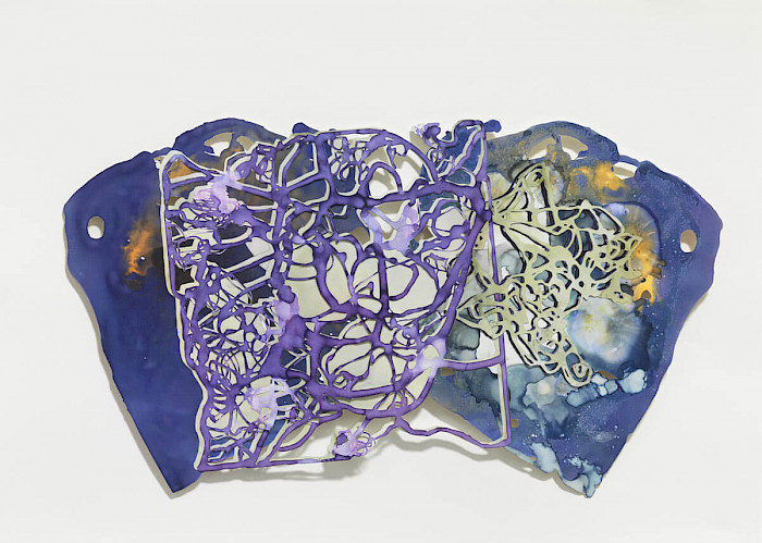 Tafel 1/2023/Cut out/Acryl auf Papier/70x50 cm