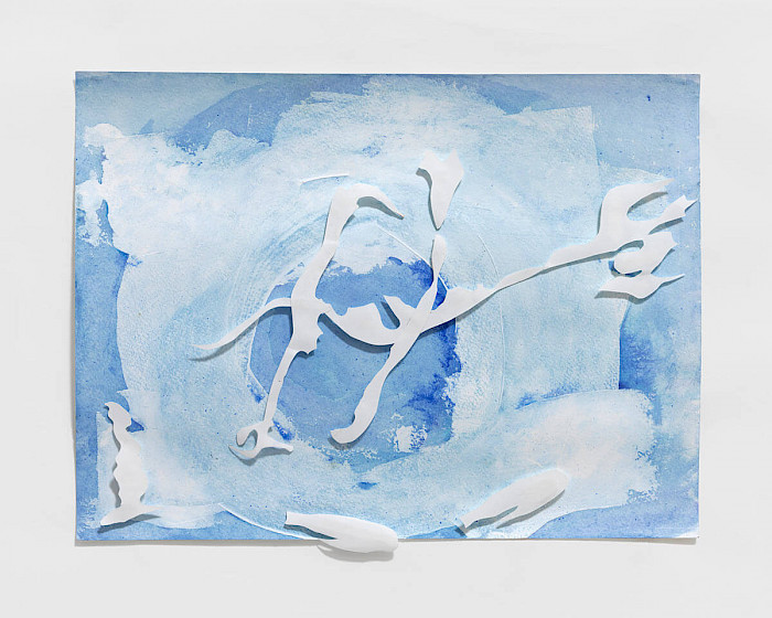 Floating/2020/Cut out/Acryl auf Papier/30x40cm